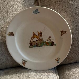 Vintage Marie Beswick Disney Productions Bambi Tea Plate